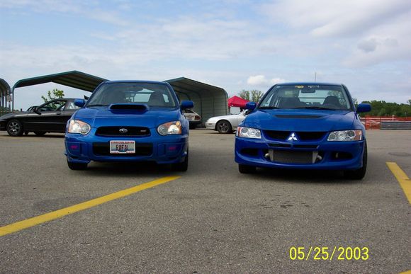 Blue STI &amp; EVO4.bmp