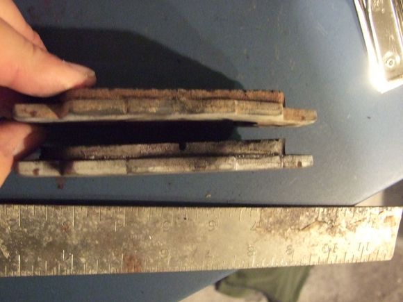 Bent XP12 top, old XP10 bottom, trailing edge to the right.