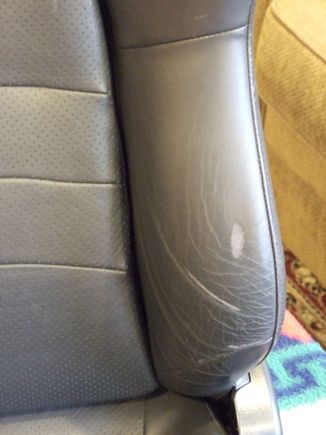 DS seatback bolster worn area