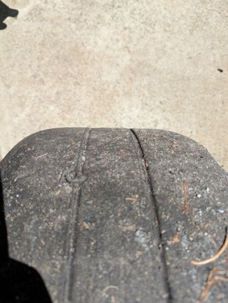 Maybe down 1/3 tread?