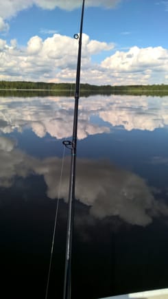 Fishing at the summer cottage central Finland. Nice day but no fish ;)
