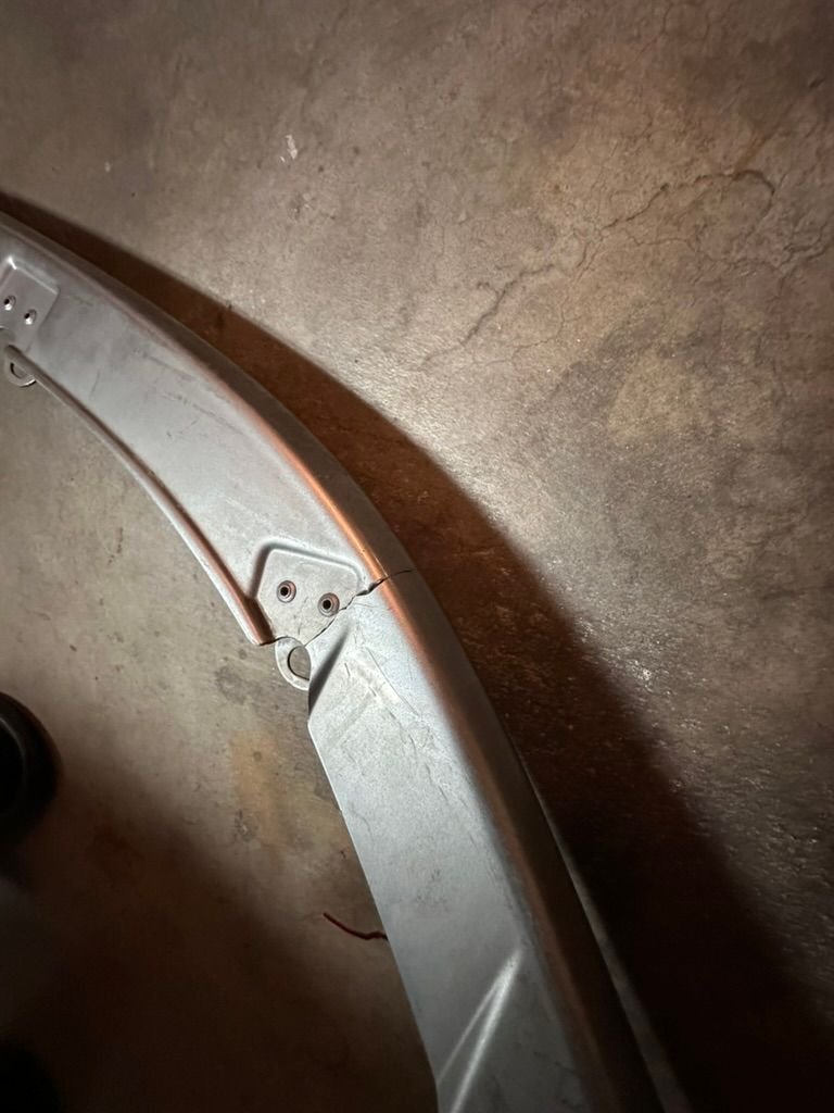The lip is pretty light and rigid. No wonder it cracks easy. 