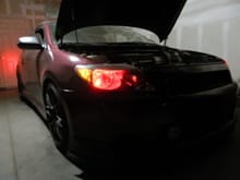 Red led night runners! 18&quot; MSR flat blk