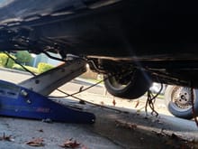 picture showing how stiff the ant10 (sciontc) frame is, its missing the tunnel but yet still jacks up flat.