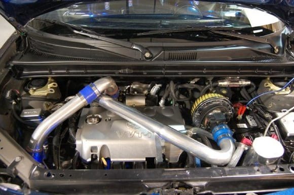 Turbo, right after it was installed (things have been fixed since w/ surrounding looks)
