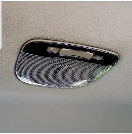 Carbon fiber interior light covers.