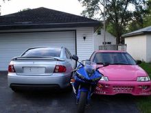 My old rides. All SOLD. 2005 Pontiac GTO, 2005 Yamaha R6, and 1991 Honda CRX