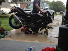 first bike, but it together piece by piece lol