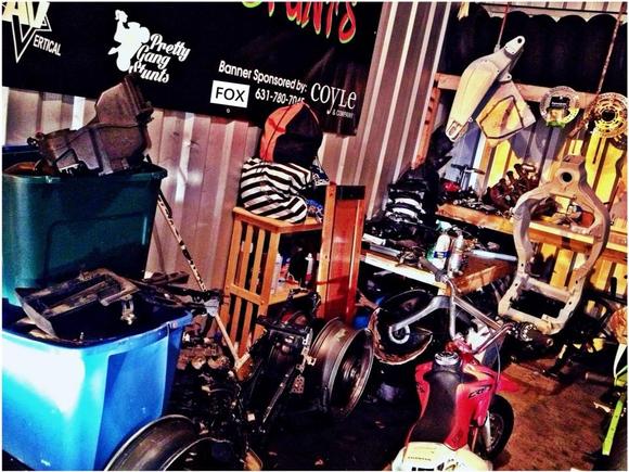 Stacked on Kawasaki Parts. Now ready to build!