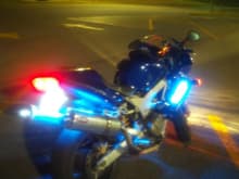 most of you wouldnt put lights on a sportbike, but i like it