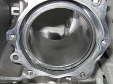 After 40,000 miles , the I.D. of these cylinders did not exceed even half of the service limit . These pics are after a good Ball Hone .