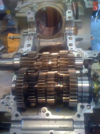 upper crank case half and tranny without crank