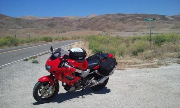 Hwy 58 somewhere between highway 5 and highway 101.  One of the most amazing highways in California for riding. Over 70 miles of smooth highway with serious twisties. 

This is definitely one of the hidden secrets.