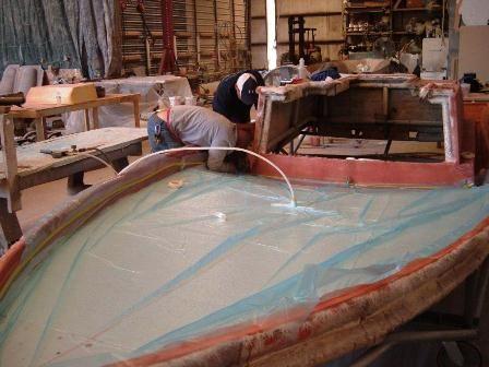 Vacuum bagging deck coring.