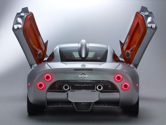 spyker c8 aileron 2009 rear overview w800