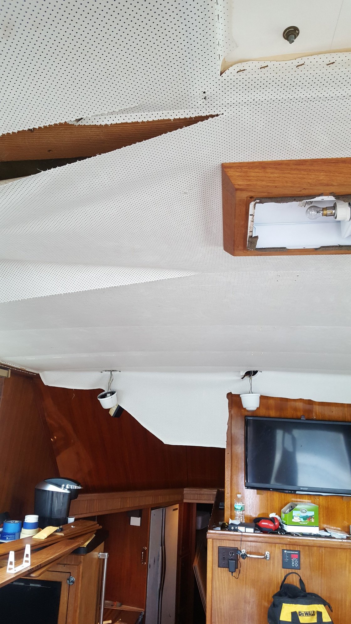 Cabin Headliner work in New England The Hull Truth Boating and Fishing Forum