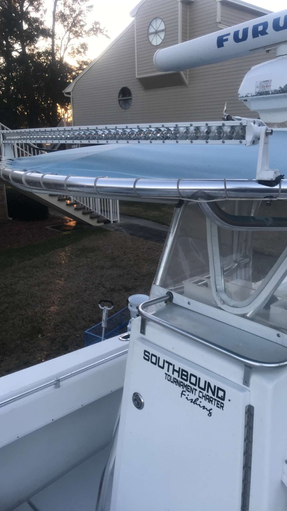 Contender center transom rod holder and extender - The Hull Truth