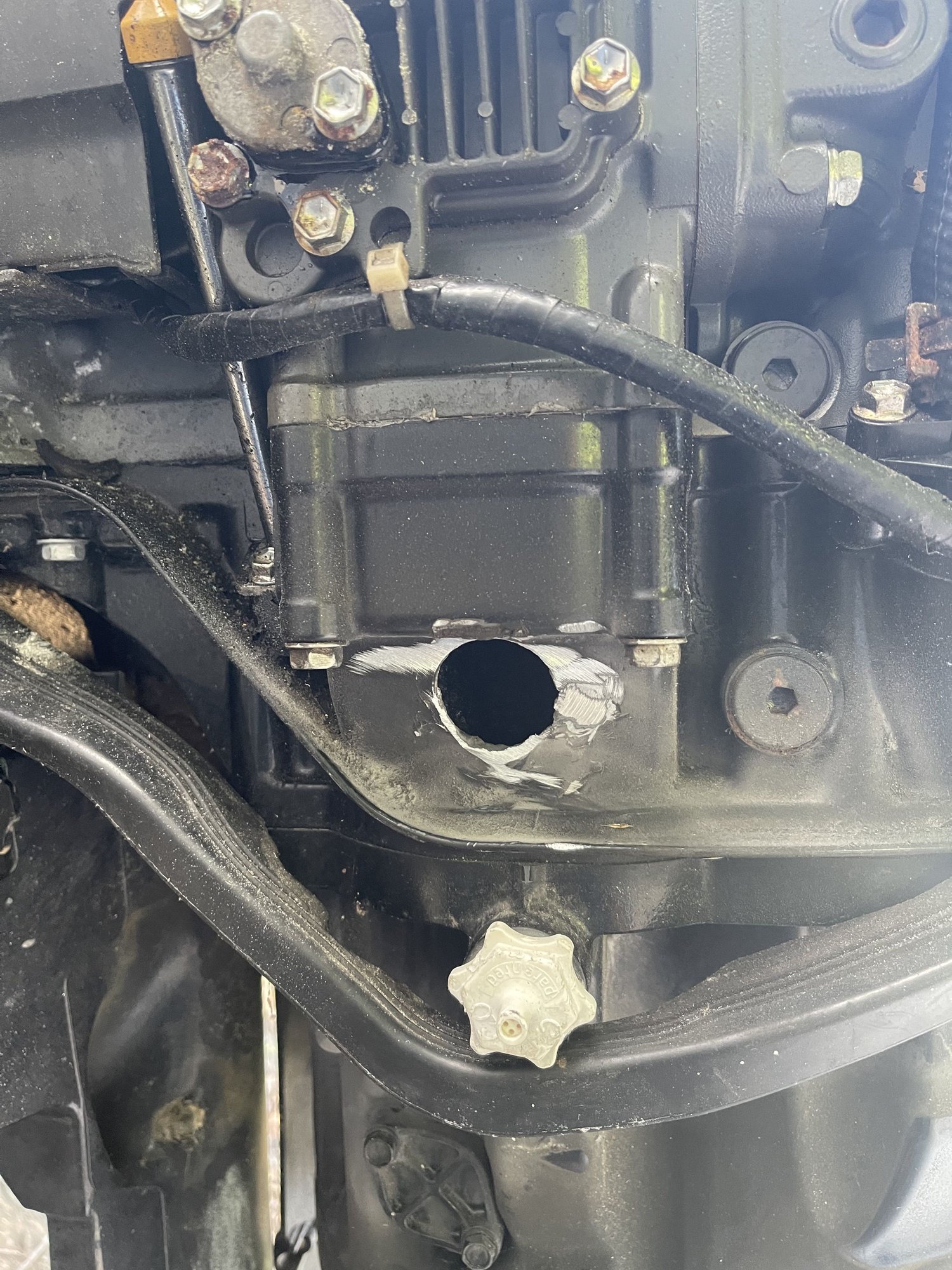 DF140 Exhaust Leak JB Weld The Hull Truth Boating and Fishing Forum