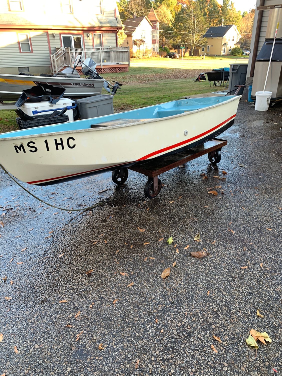 10’ fiberglass skiff W/4.5 outboard The Hull Truth Boating and