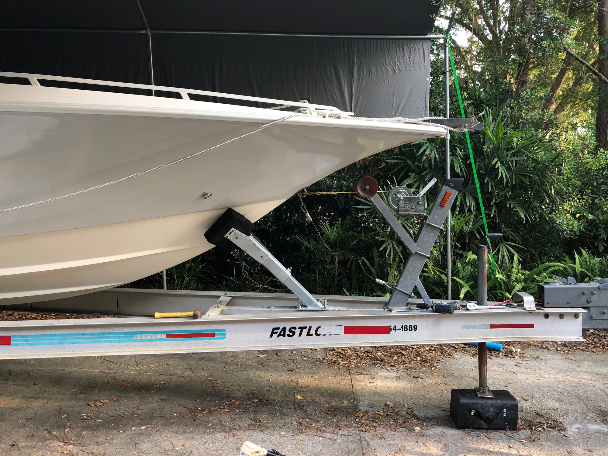 Setting boat up on trailer, anchor keeps hitting The Hull Truth