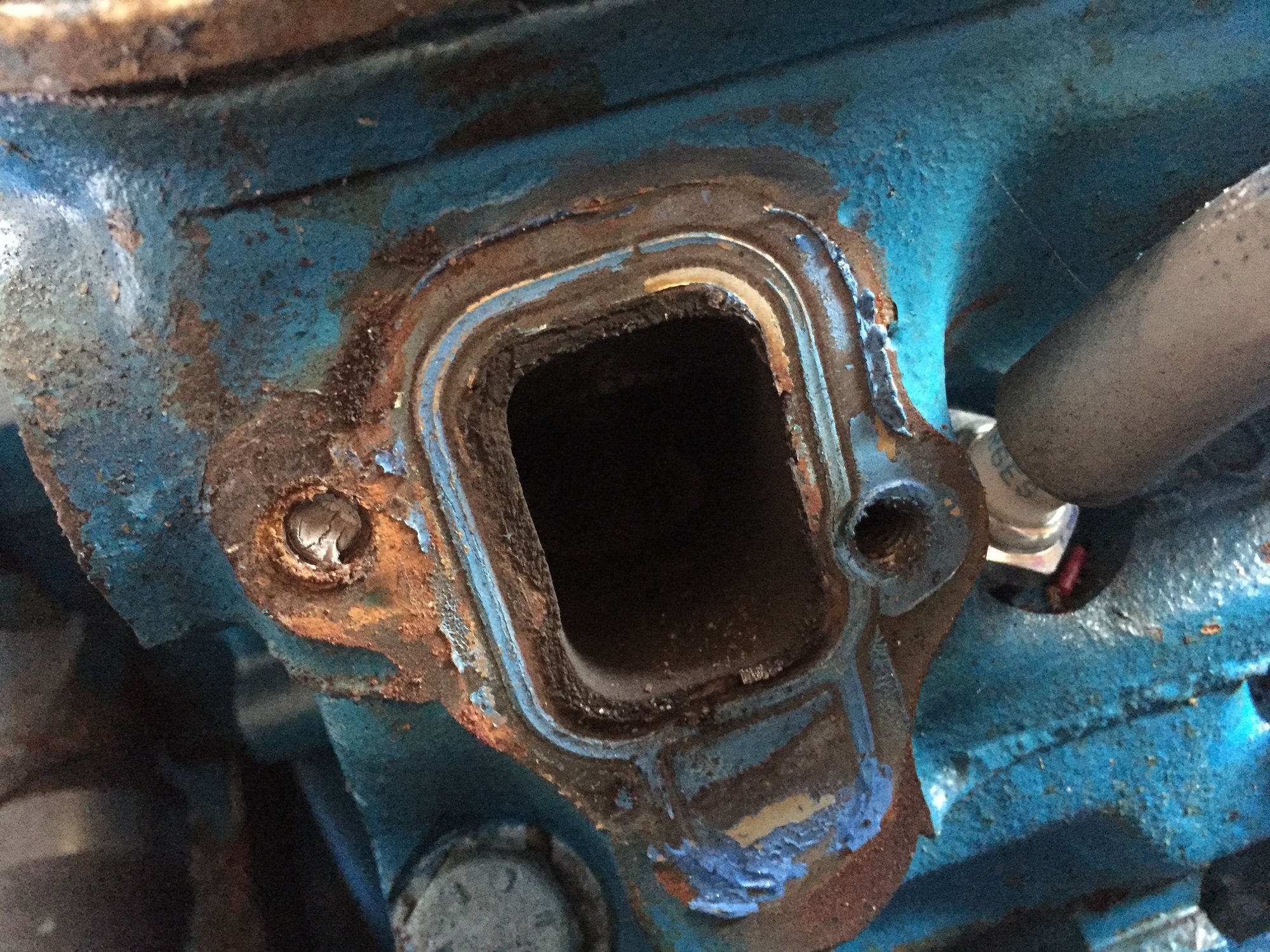 Snapped bolt on exhaust manifold The Hull Truth Boating and Fishing