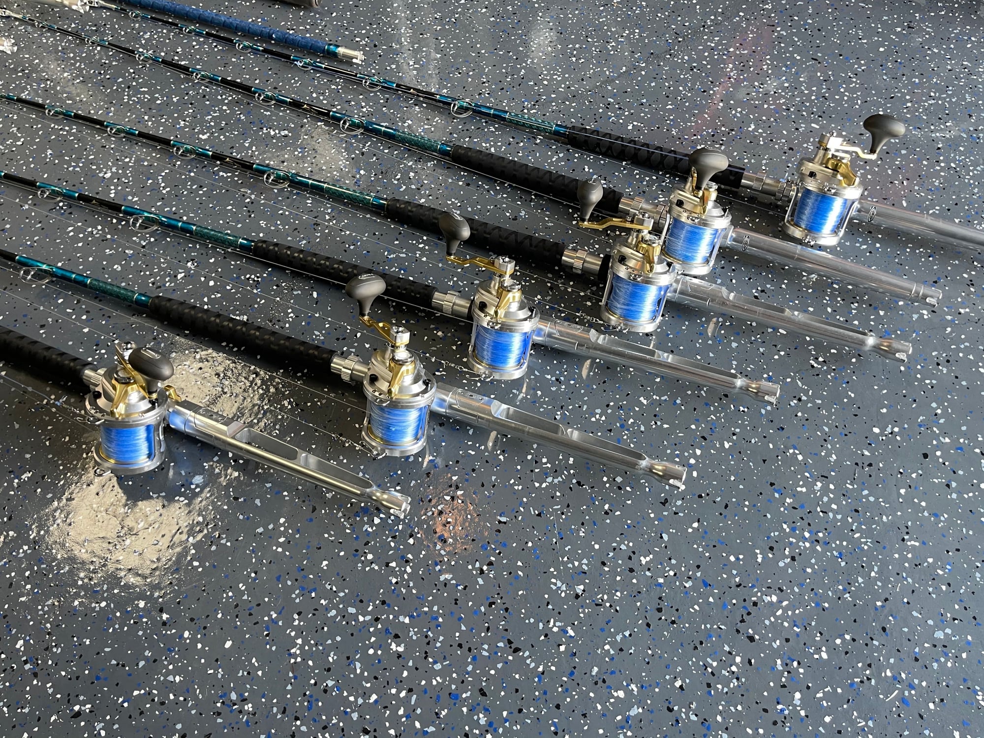 Connley Platinum Series Rods. Shimano Talica Reels Saragosa Gaffs