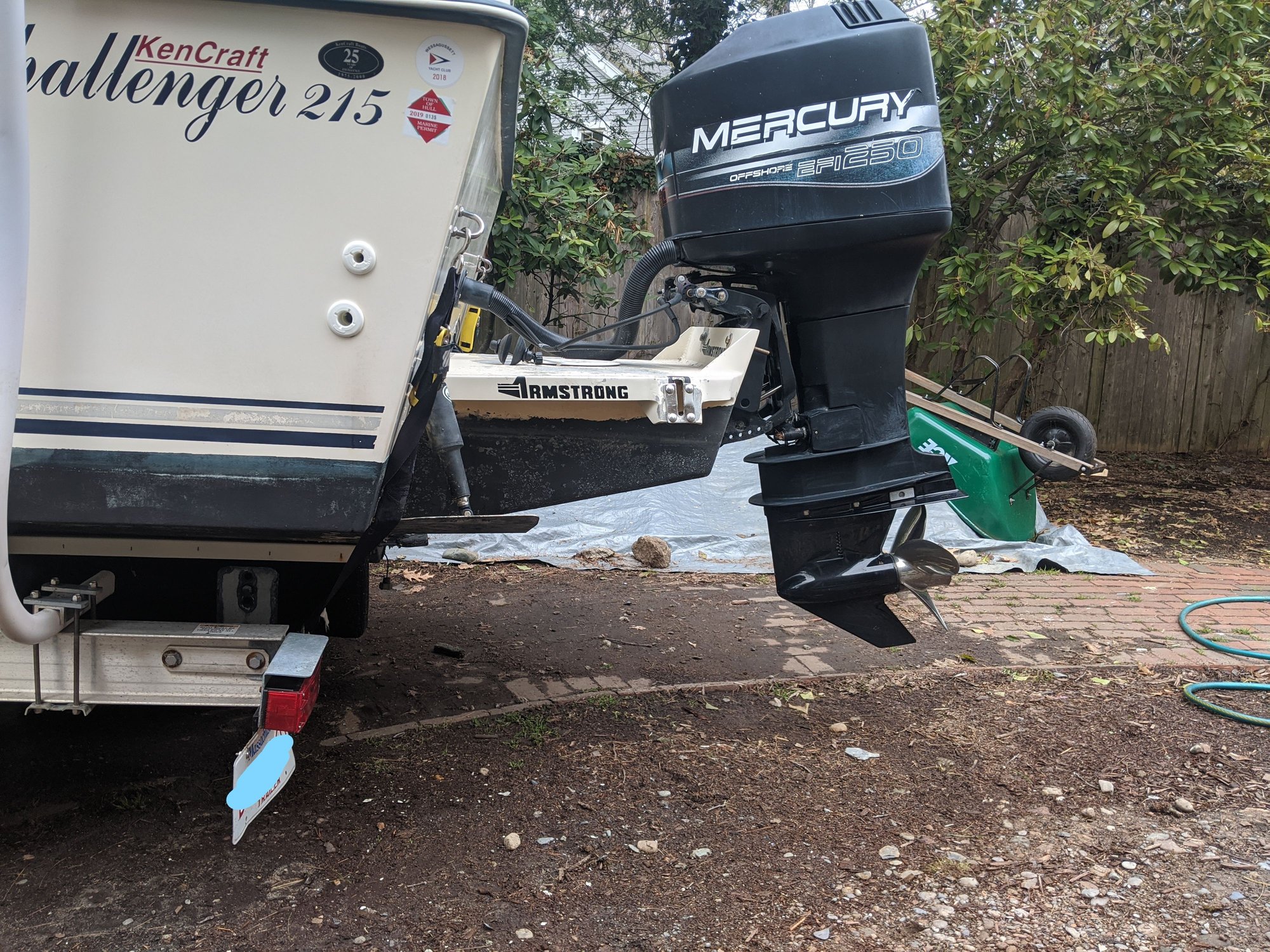 Where to mount Structure Scan 3D Skimmer on boat with Armstrong Bracket