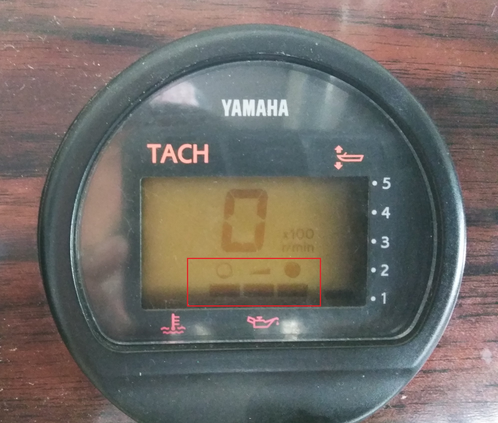 Motor tachometer outboard yamaha Yamaha analogue