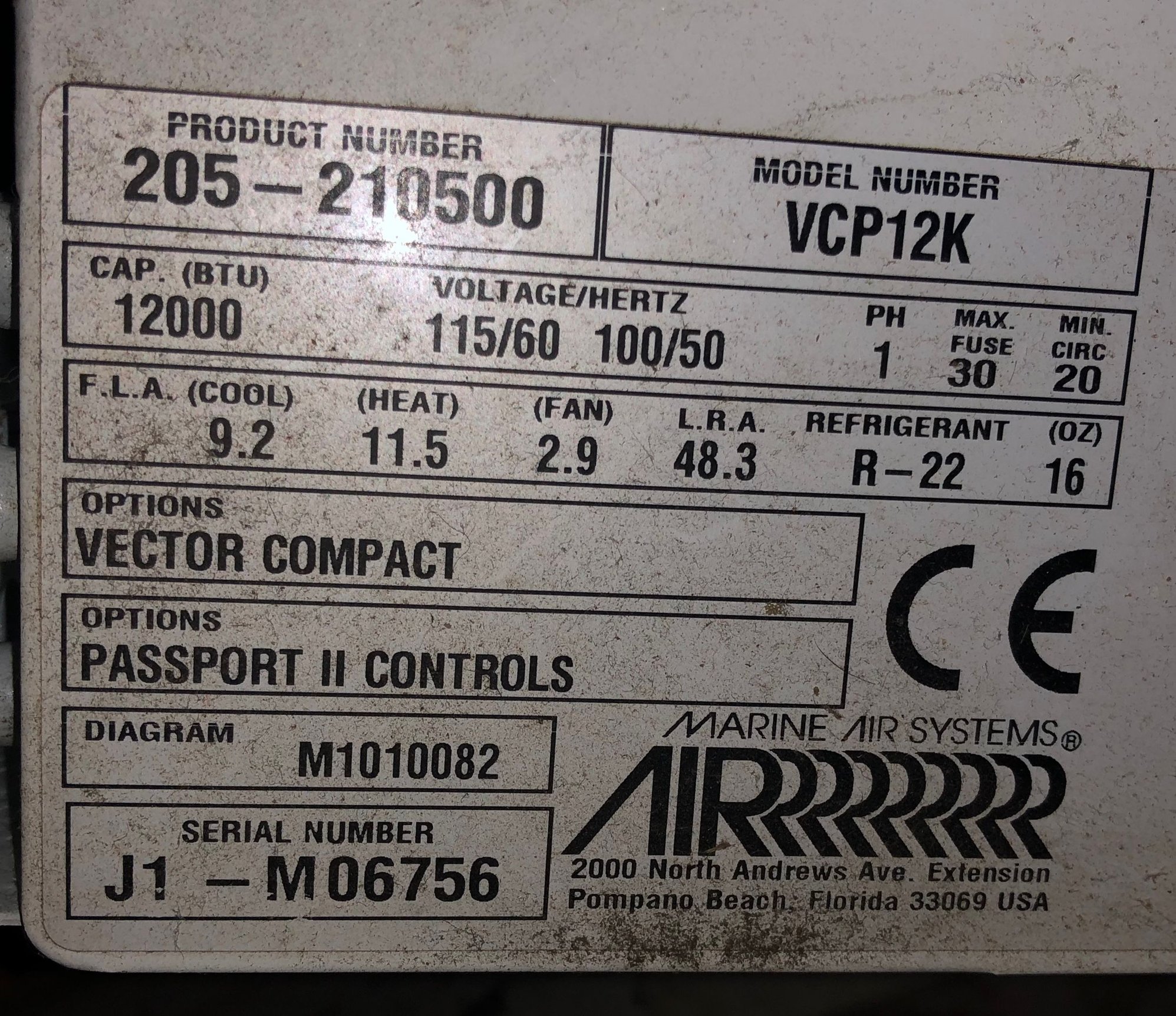 Looking for troubleshooting guide Marine Air Systems AC The Hull