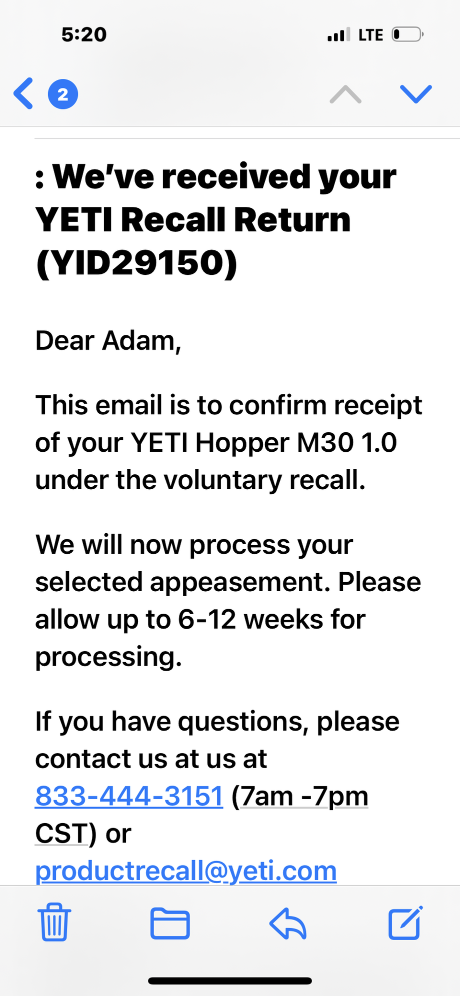 YETI Issues Voluntary Recall of Hopper M20, M30 1.0 and Sidekick