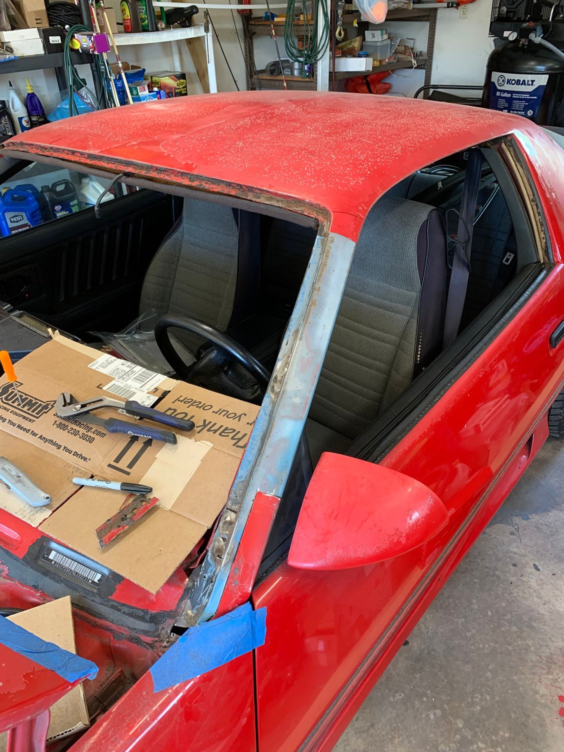 Donor panel still had some holes to weld up, but much easier to repair than the originals.