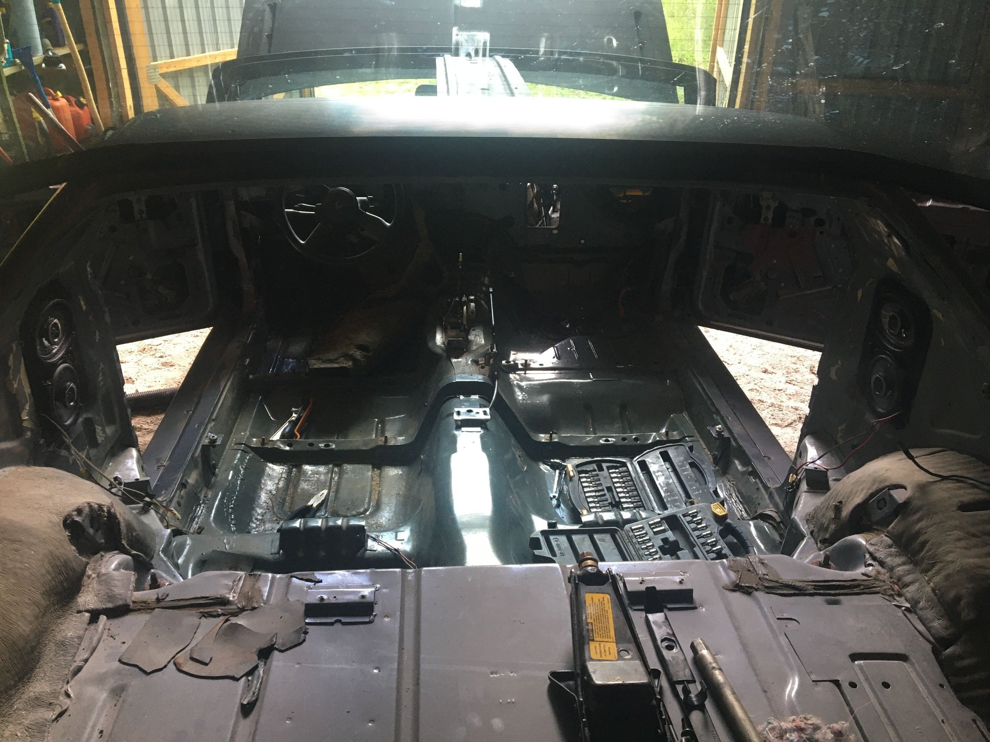Tearing everything apart to find all the rust and other corruption thats happened to this car over the years...