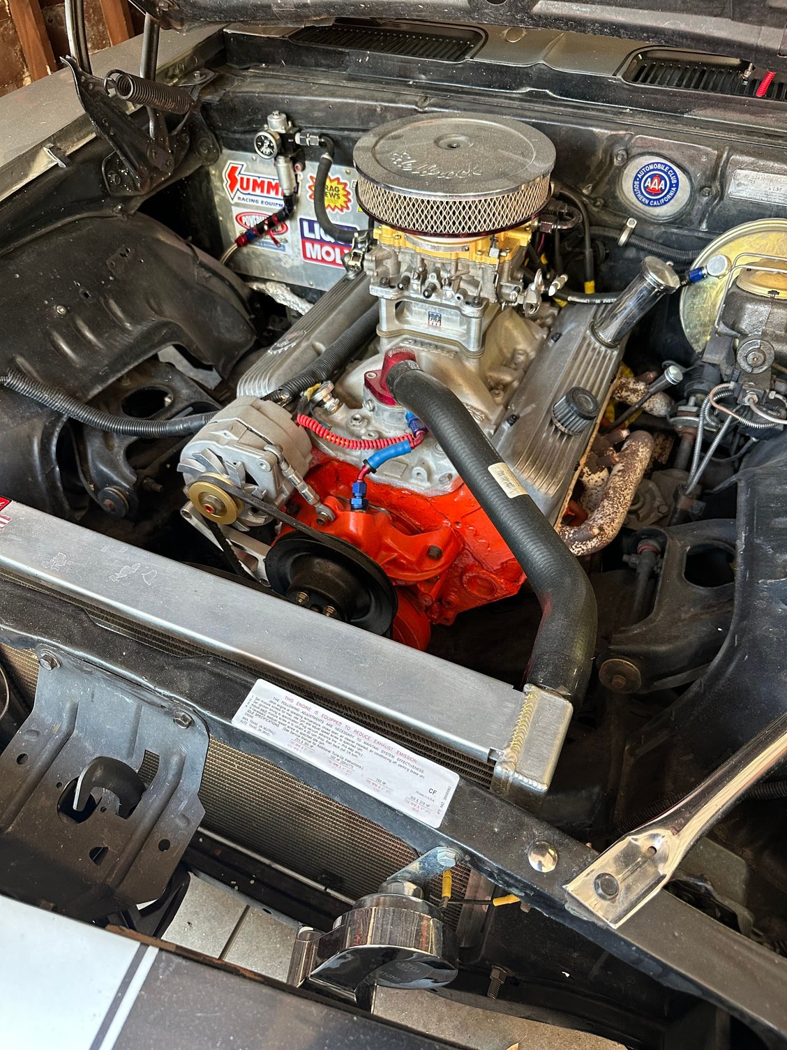 I intend to set mine up like this, instead of having it go from water pump to thermostat however I will route mine to the intake port thats plugged in the left side.