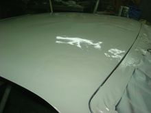 My led shop lights hide some of the damage in the picture but you can see its widespread.