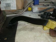 Taping off the original factory break in the paint.