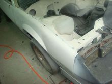 Passenger fender back on.