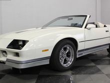 “1985 Limited Edition Z28 Chevy Camaro with the Daytona kit”. After the 1985 Z28 Chevy Camaros left the factory & arrived at the dealerships, the dealerships had them sent out and the Dayton after market kit installed in them and had them listed as a limited edition. They convertible soft tops & 2 seaters.