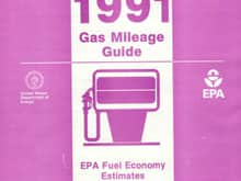 1991 Gas mileage guide.