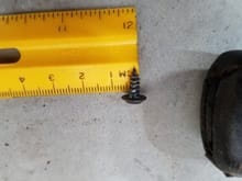 Parking brake lever screw diameter