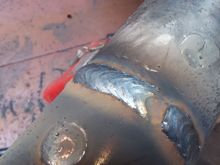 Final pass weld. They are ok, im happy with them. It is very difficult to weld a tube wo a 2nd hand turning it for you. No under cutting and it laid down nice. 