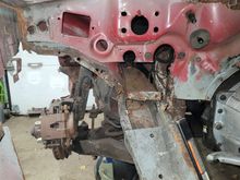 had to remove the lower firewall here. It will make it a lot easier to repair the inner fender flange and remove one of the previous owners booger welds from trying to brace the frame for the z bar.