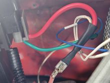 
Pink wire visible coming from Ignition Switch. White wiring is for the FiTech 'key' signal.