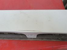 Small cracks by almost all mouning tabs. 