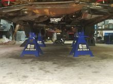 Last look under the car before she gets lowered