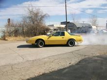 Greg doing a burnout b4 it leaves