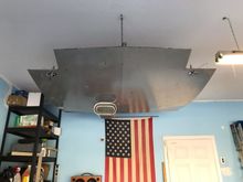 Stock 82 hood makes good garage storage