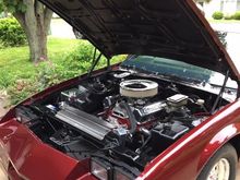 Swapped the original V6 to a 377 SBC. A lot of work and money to get it perfect but well worth it since the car has been in the family since new.