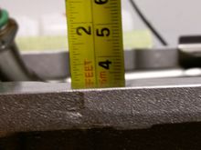 Front sump shallow measurement