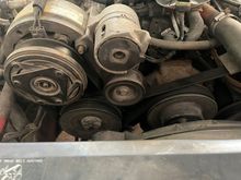 Yup just one single belt.  So I need an 88’ up water pump.