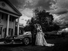 Another wedding photo. Wife on the car pic a page back was interesting..but my wife knows sitting on the car's a no-no. Photographer was pushing his luck asking me to lean on it in a different photo